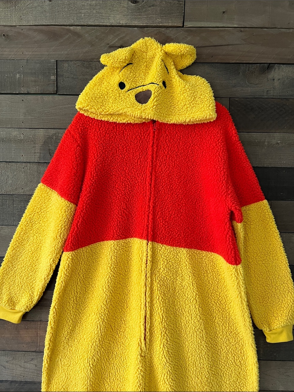 Disney Adult Winnie The Pooh Kigurumi Halloween Costume Union Suit Size Medium - Picture 3 of 7